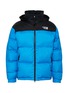 Main View - Click To Enlarge - VETEMENTS - Embroidered logo colourblock puffed down jacket