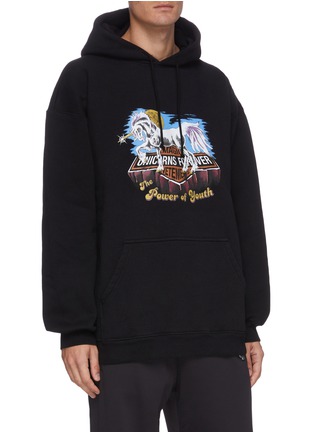 Front View - Click To Enlarge - VETEMENTS - Magic Unicorn print hoodie
