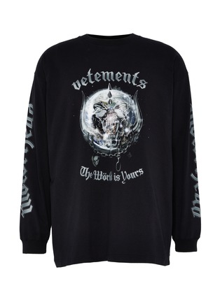 Main View - Click To Enlarge - VETEMENTS - x The World Motorhead graphic print sweatshirt