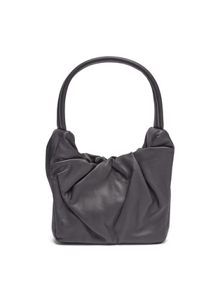 Main View - Click To Enlarge - STAUD - 'Felix' top handle ruched leather shoulder bag