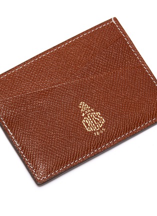 Detail View - Click To Enlarge - MARK CROSS - Logo stamped leather cardholder