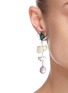Figure View - Click To Enlarge - ANTON HEUNIS - 'Tulip' Swarovski crystal quartz antique silver drop earrings
