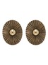 Main View - Click To Enlarge - ANTON HEUNIS - 'Lily pad' antique style earrings