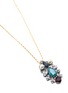 Detail View - Click To Enlarge - ANTON HEUNIS - 'Leaf' Swarovski crystal pearl pendant necklace
