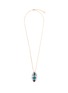 Main View - Click To Enlarge - ANTON HEUNIS - 'Leaf' Swarovski crystal pearl pendant necklace