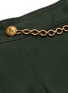 Detail View - Click To Enlarge - GUCCI - Chain embellished pleated skirt