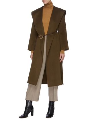 Figure View - Click To Enlarge - EQUIL - Shawl Collar Cashmere Long Coat
