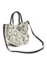 Detail View - Click To Enlarge - PROENZA SCHOULER - Ruched snake embossed leather tote