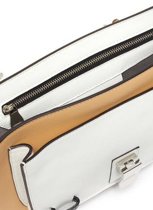 Detail View - Click To Enlarge - PROENZA SCHOULER - 'PS1 Tiny' colourblock snake print leather handbag