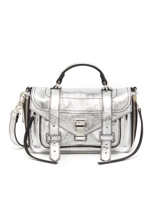Main View - Click To Enlarge - PROENZA SCHOULER - 'PS1 Tiny' metallic leather bag