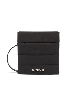 Main View - Click To Enlarge - JACQUEMUS - 'Le Carre' padded nylon leather strap crossbody bag