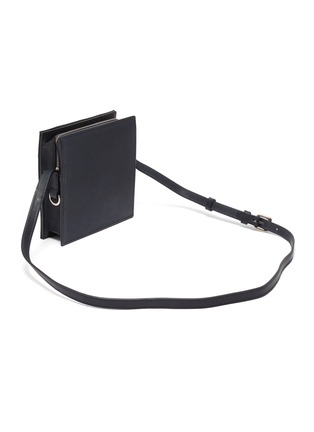 Figure View - Click To Enlarge - JACQUEMUS - 'Le Carre' padded nylon leather strap crossbody bag