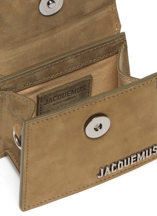 Detail View - Click To Enlarge - JACQUEMUS - Le Chiquito Homme' suede top handle bag