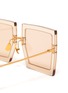 Detail View - Click To Enlarge - JACQUEMUS - 'Les Lunettes Carrees' metal frame rectangular sunglasses