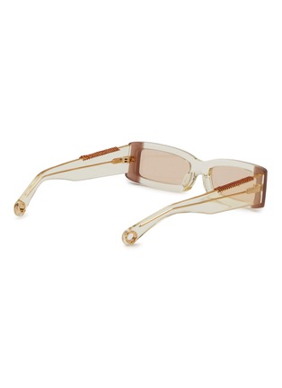 Figure View - Click To Enlarge - JACQUEMUS - Les Lunettes 97' acrylic frame rectangular sunglasses