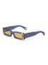 Main View - Click To Enlarge - JACQUEMUS - Les Lunettes 97' acrylic frame rectangular sunglasses