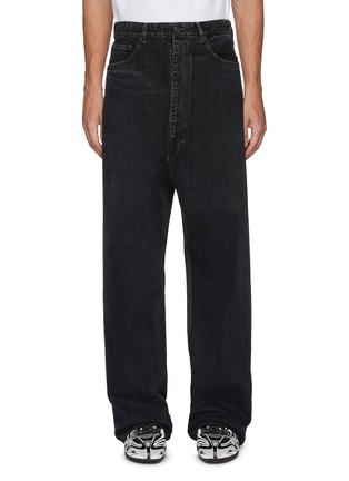 Main View - Click To Enlarge - BALENCIAGA - Drop crotch overdyed jeans