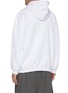 Back View - Click To Enlarge - BALENCIAGA - 'Molleton Bouclette' logo print hoodie