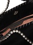 Detail View - Click To Enlarge - STELLA MCCARTNEY - 'Tiny Falabella' crystal embellished velvet bag