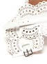 Detail View - Click To Enlarge - ALAÏA - Lasercut leather corset belt