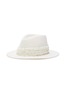 Main View - Click To Enlarge - EUGENIA KIM - 'Blaine' Pearl Embellished Tulle Band Fedora Hat