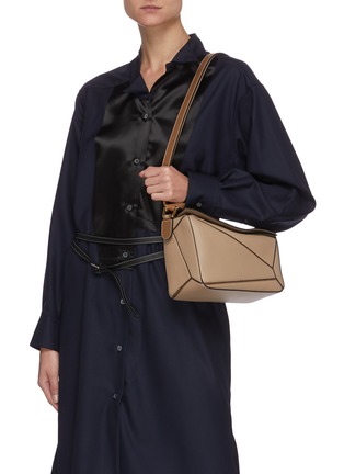 Front View - Click To Enlarge - LOEWE - 'Puzzle' small leather bag