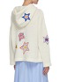 Back View - Click To Enlarge - MIRA MIKATI - Star embellished knit hoodie