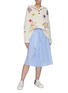 Figure View - Click To Enlarge - MIRA MIKATI - Star embellished knit hoodie