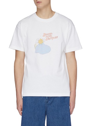Main View - Click To Enlarge - JACQUEMUS - 'Bonne nuit' print graphic cotton T-shirt