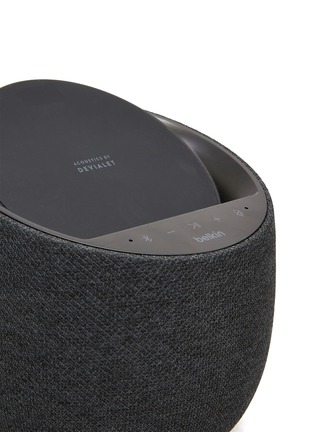 Detail View - Click To Enlarge - BELKIN - Soundform Elite Hi-Fi Smart Speaker with a wireless charger – Black