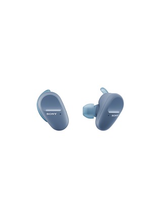 Main View - Click To Enlarge - SONY - WF-SP800N Noise Cancelling True Wireless Earbuds – Blue