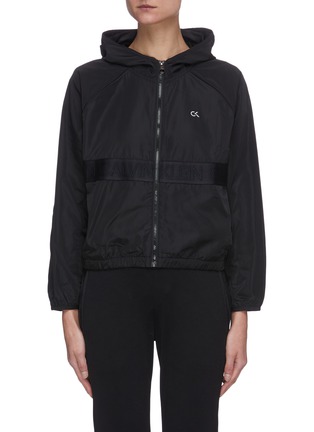 Main View - Click To Enlarge - CALVIN KLEIN PERFORMANCE - 'Active Icon' zip hooded jacket
