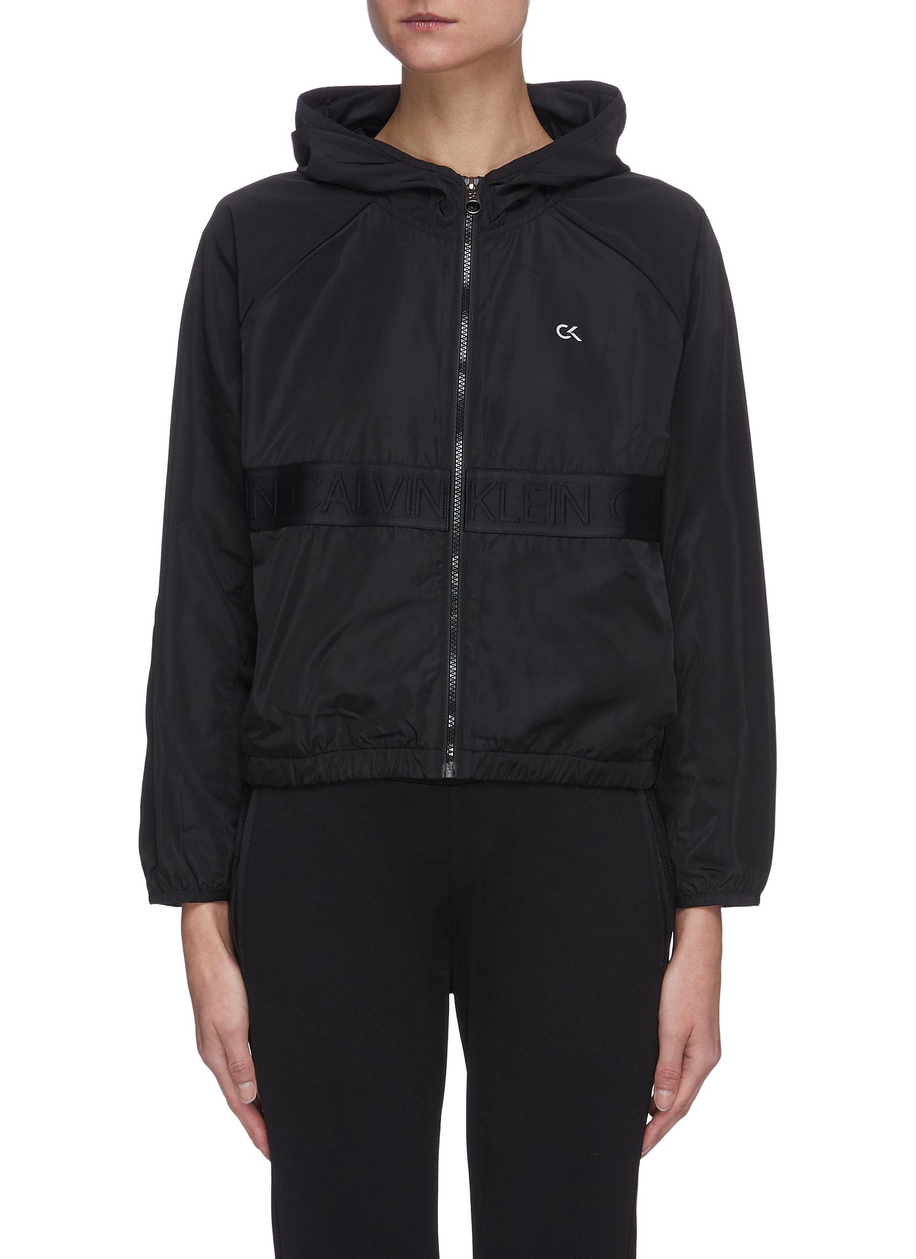 calvin klein hooded jacket women's