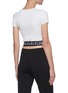 Back View - Click To Enlarge - CALVIN KLEIN PERFORMANCE - 'Active Icon' elastic logo hem crop T-shirt