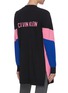 Back View - Click To Enlarge - CALVIN KLEIN PERFORMANCE - Colourblock logo back knit cardigan