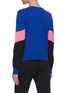 Back View - Click To Enlarge - CALVIN KLEIN PERFORMANCE - Colourblock logo crewneck knit sweater
