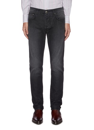 Main View - Click To Enlarge - ISAIA - Medium wash slim fit jeans