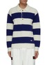 Main View - Click To Enlarge - GUCCI - Polo collar stripe wool sweater