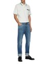 Figure View - Click To Enlarge - GUCCI - Web stripe pocket cotton polo shirt