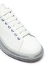 Detail View - Click To Enlarge - ALEXANDER MCQUEEN - Iridescent tab vapor wedge sneakers
