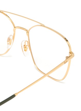 Detail View - Click To Enlarge - RAY-BAN - Metal square frame optical glasses