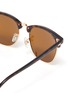 Detail View - Click To Enlarge - RAY-BAN - 'Clubmaster' tortoiseshell effect acetate square frame sunglasses