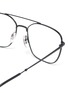 Detail View - Click To Enlarge - RAY-BAN - Metal square frame optical glasses