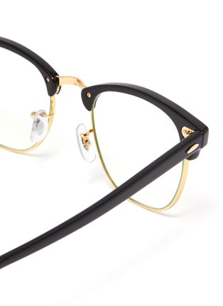 Detail View - Click To Enlarge - RAY-BAN - Square acetate metal frame optical glasses