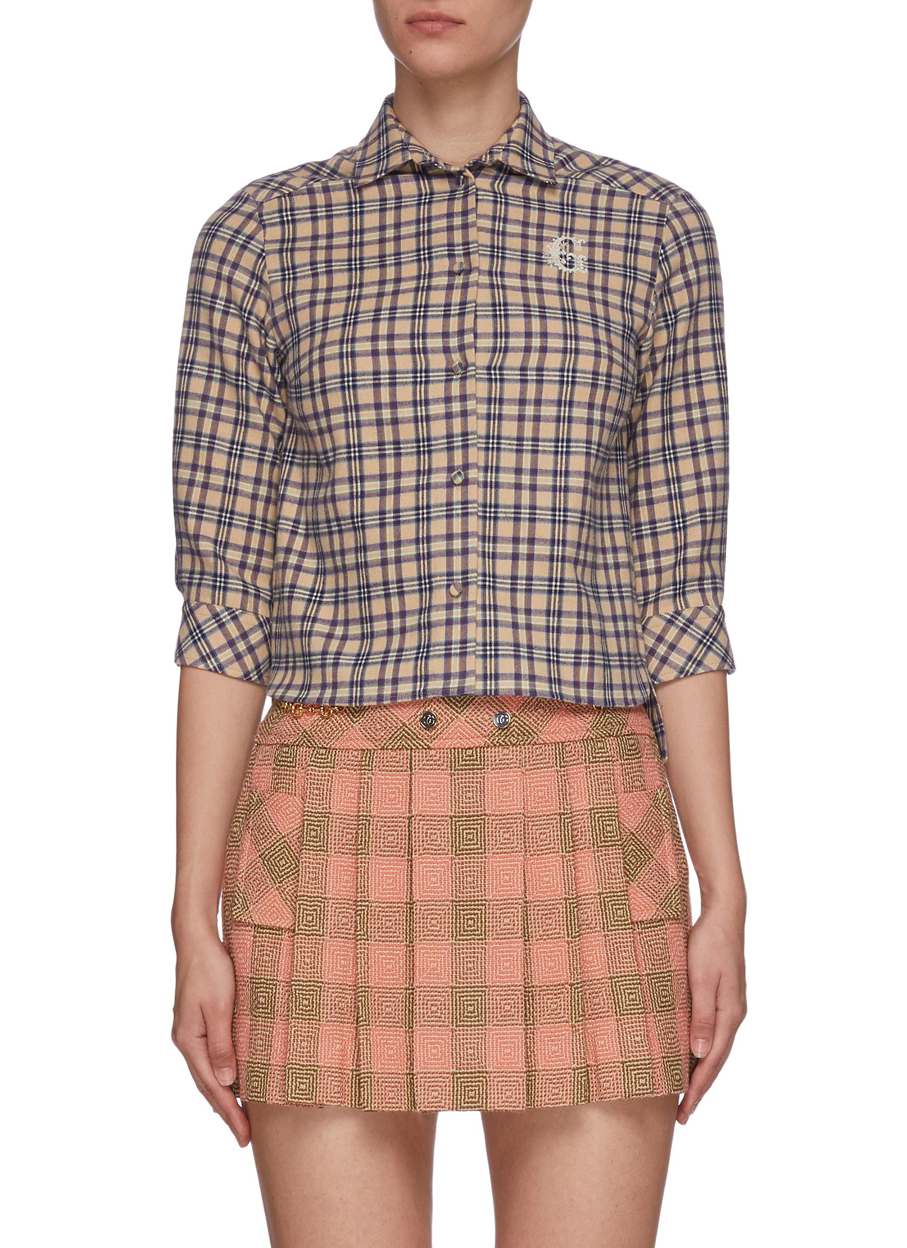 gucci checkered shirt