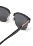 Detail View - Click To Enlarge - BURBERRY - Acetate frame clubmaster sunglasses