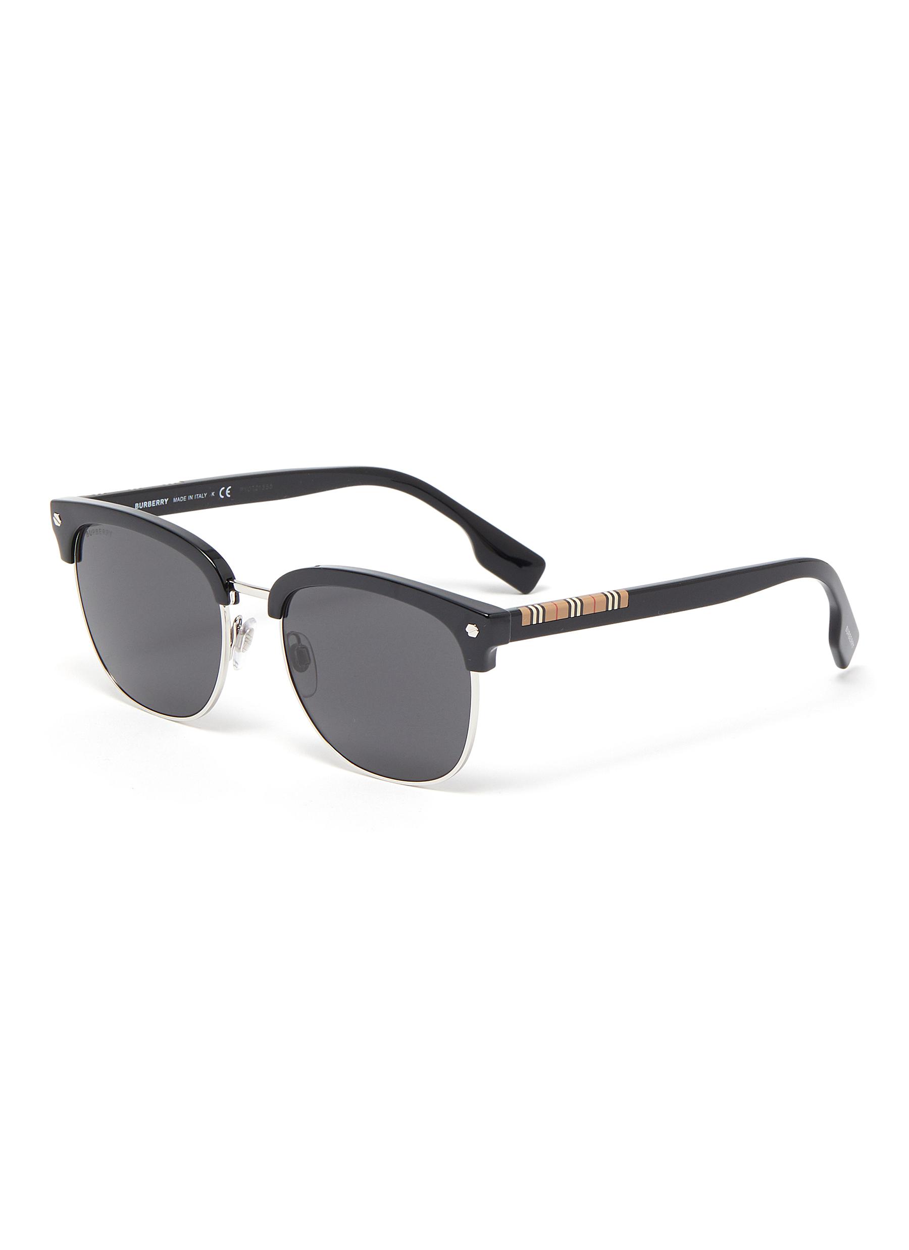 Acetate frame clubmaster sunglasses 
