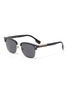 Main View - Click To Enlarge - BURBERRY - Acetate frame clubmaster sunglasses
