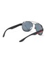 Figure View - Click To Enlarge - PRADA - Rubber temple aviator sunglasses