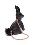 Figure View - Click To Enlarge - THOM BROWNE  - Small rabbit pebble grain leather bag